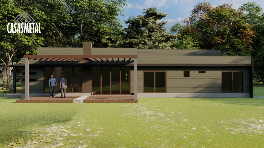 Casa Prefabricada Mediterráneo 166m2