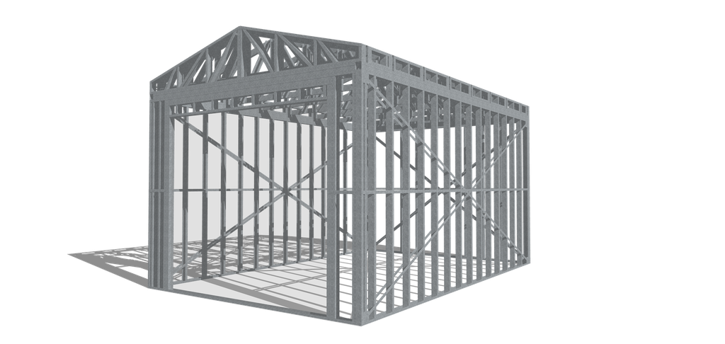 Galpón prefabricado Steelframe 24m2