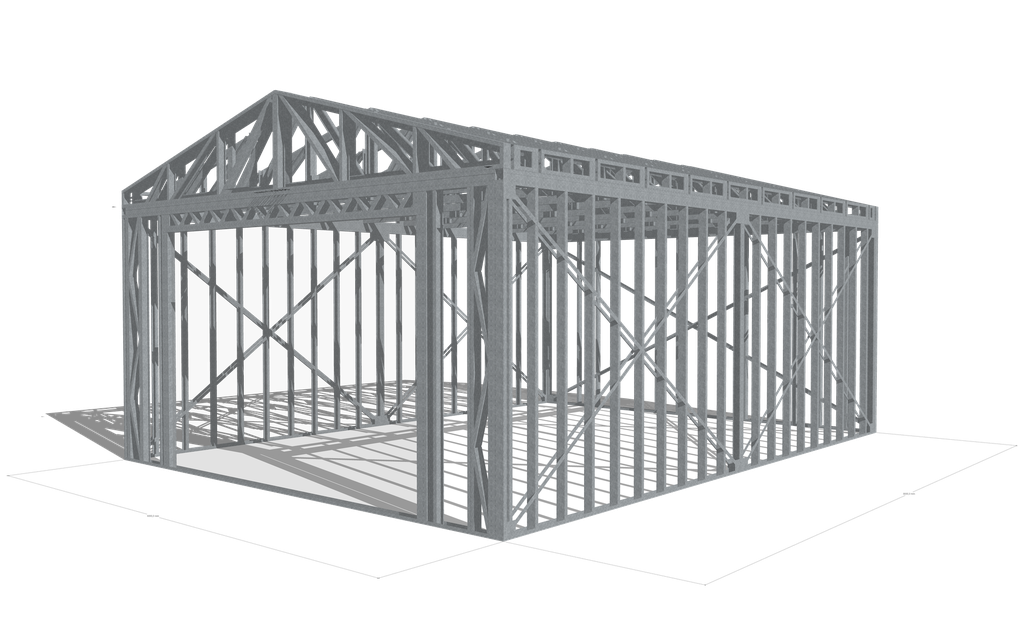 Galpón prefabricado Steelframe 48m2