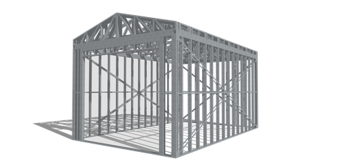 Galpón prefabricado Steelframe 24m2